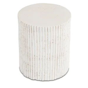 Măsuță TIALL 38 cm Crem/Bej Modernă — Măsuțe rotunde