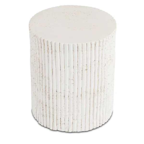 Măsuță TIALL 38 cm Crem/Bej Modernă — Măsuțe rotunde