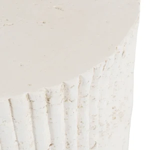 Măsuță TIALL 38 cm Crem/Bej Modernă — Măsuțe rotunde