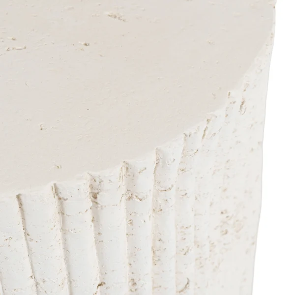 Măsuță TIALL 38 cm Crem/Bej Modernă — Măsuțe rotunde