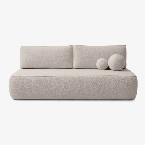 canapea-extensibila-arveto-crem-din-tesatura-boucle-1-1 Canapea extensibilă ARVETO, crem, din țesătură bouclé — Canapele și sofale