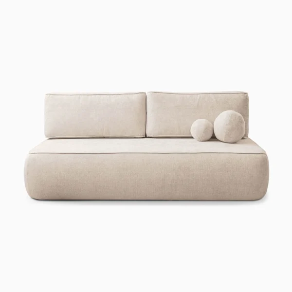 canapea-extensibila-arveto-crem-din-tesatura-de-senila-1-1 Canapea extensibilă ARVETO, crem, din țesătură Shenil — Canapele și sofale