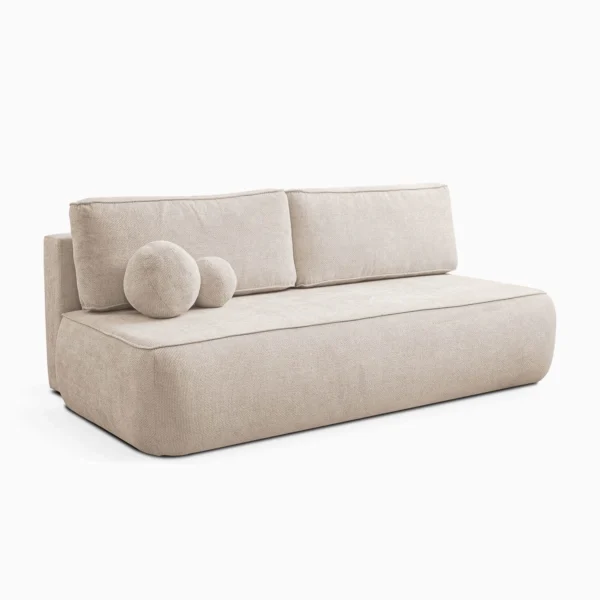 canapea-extensibila-arveto-crem-din-tesatura-de-senila-3-1 Canapea extensibilă ARVETO, crem, din țesătură Shenil — Canapele și sofale