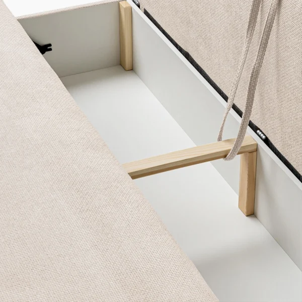canapea-extensibila-arveto-crem-din-tesatura-de-senila-7-1 Canapea extensibilă ARVETO, crem, din țesătură Shenil — Canapele și sofale