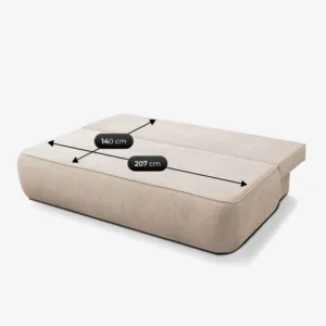 canapea-extensibila-arveto-crem-din-tesatura-de-senila-9-1 Canapea extensibilă ARVETO, crem, din țesătură Shenil — Canapele și sofale
