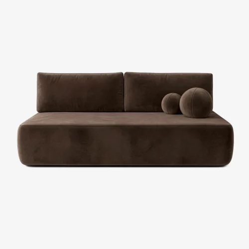 canapea-extensibila-arveto-maro-din-velur-1-1 Canapea extensibilă ARVETO, maro, din catifea — Canapele și sofale