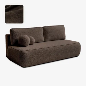 Canapea extensibilă ARVETO mocha Boucle — Canapele și sofale