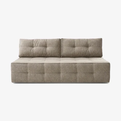 canapea-extensibila-morana-bej-cu-tesatura-boucle-1 Canapea extensibilă MORANA, bej, din țesătură bouclé — Canapele și sofale