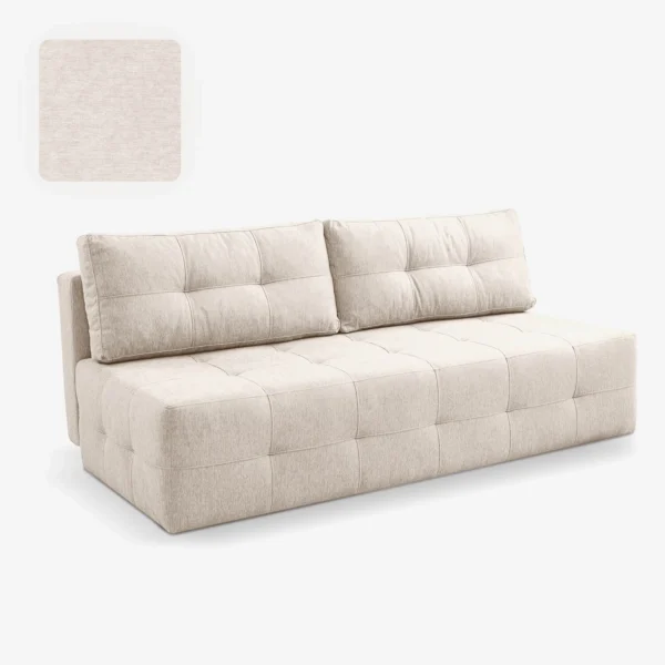 canapea-extensibila-morana-crem-4 Canapea extensibilă MORANA, de culoare crem — Canapele și sofale