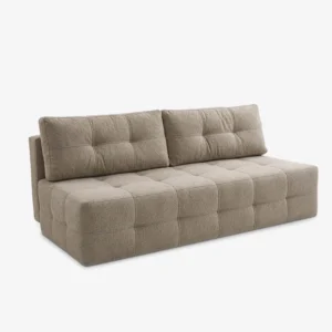 Canapea extensibilă MORANA, crem, din țesătură bouclé — Canapele și sofale