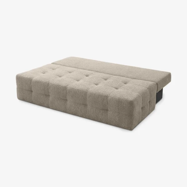 Canapea extensibilă MORANA, crem, din țesătură bouclé — Canapele și sofale