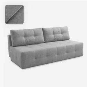 canapea-extensibila-morana-gri-din-tesatura-chenila-4-1 Canapea extensibilă MORANA, gri, din țesătură chenilă — Canapele și sofale