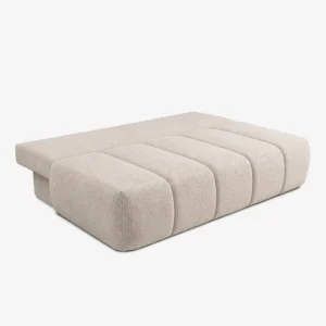 Canapea extensibilă SARIA, de culoare crem, din țesătură de șenilă — Canapele și sofale
