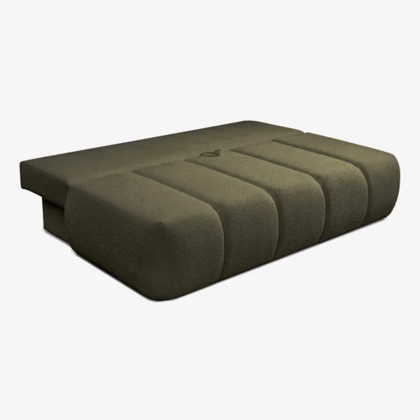 canapea-extensibila-saria-culoare-maslin-tesatura-boucle-5 Canapea extensibilă SARIA, culoare măslinie, țesătură Boucle — Canapele și sofale