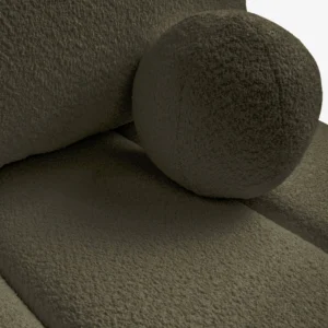 canapea-extensibila-saria-culoare-maslin-tesatura-boucle-7 Canapea extensibilă SARIA, culoare măslinie, țesătură Boucle — Canapele și sofale