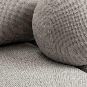 canapea-extensibila-saria-gri-deschis-din-tesatura-chenila-6 Canapea extensibilă SARIA, gri deschis, din țesătură chenilă — Canapele și sofale