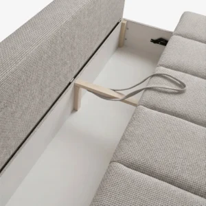 canapea-extensibila-saria-gri-deschis-din-tesatura-chenila-7 Canapea extensibilă SARIA, gri deschis, din țesătură chenilă — Canapele și sofale