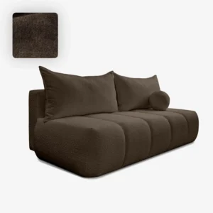 canapea-extensibila-saria-mocca-boucle-4 Canapea extensibilă SARIA mocha Boucle — Canapele și sofale
