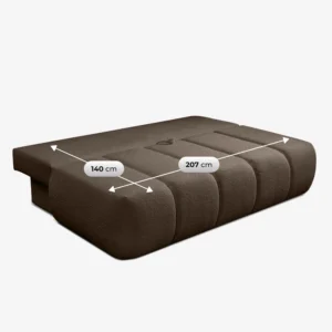 canapea-extensibila-saria-mocca-boucle-9 Canapea extensibilă SARIA mocha Boucle — Canapele și sofale