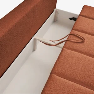 canapea-extensibila-saria-ruda-boucle-7 Canapea extensibilă SARIA ruginiu Boucle — Canapele și sofale