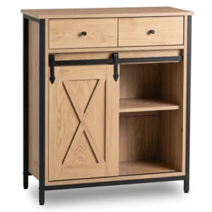 comoda-cu-sertare-cole-70-cm-stejar-negru-1-1 Comodă cu sertare COLE 70 cm Stejar/Negru — Comode
