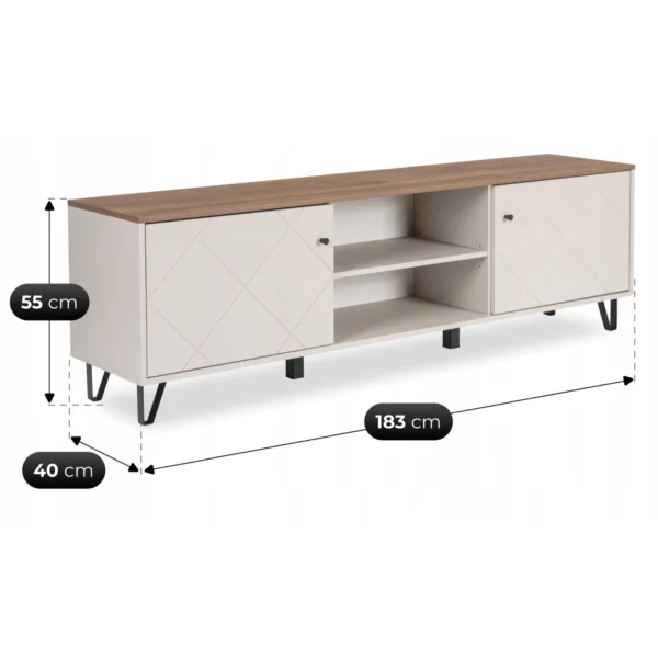 dulap-tv-bacardi-183-cm-culoare-casmir-stejar-castello-9-1 Dulap TV BACARDI 183 cm, culoare Cașmir/stejar Castello — Comode TV