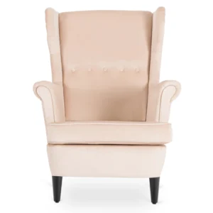 fotoliu-de-relaxare-evan-2-cu-suport-pentru-picioare-bej-din-velur-4 Fotoliu de relaxare EVAN 2 cu suport pentru picioare, bej, din catifea — Fotolii cu taburet