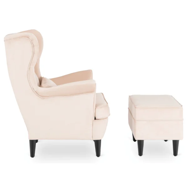 fotoliu-de-relaxare-evan-2-cu-suport-pentru-picioare-bej-din-velur-7 Fotoliu de relaxare EVAN 2 cu suport pentru picioare, bej, din catifea — Fotolii cu taburet