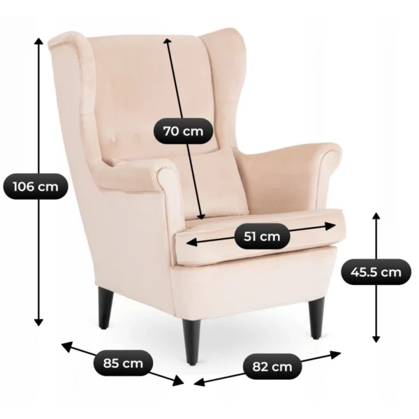 fotoliu-de-relaxare-evan-2-cu-suport-pentru-picioare-bej-din-velur-8 Fotoliu de relaxare EVAN 2 cu suport pentru picioare, bej, din catifea — Fotolii cu taburet