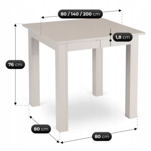 Masa BEN extensibilă 80-200 cm, model „Cașmir” — Mese