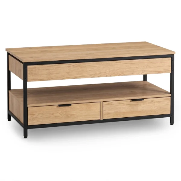 masa-canapea-extensibila-luca-100-cm-stejar-negru-1-1 Masă-canapea extensibilă LUCA 100 cm Stejar/Negru — Măsuțe de cafea