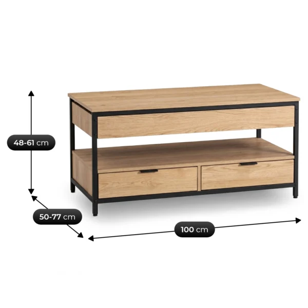masa-canapea-extensibila-luca-100-cm-stejar-negru-13-1 Masă-canapea extensibilă LUCA 100 cm Stejar/Negru — Măsuțe de cafea