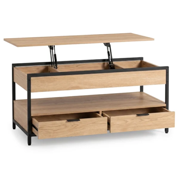 masa-canapea-extensibila-luca-100-cm-stejar-negru-5-1 Masă-canapea extensibilă LUCA 100 cm Stejar/Negru — Măsuțe de cafea
