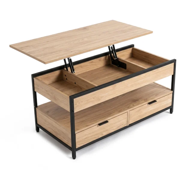 masa-canapea-extensibila-luca-100-cm-stejar-negru-6-1 Masă-canapea extensibilă LUCA 100 cm Stejar/Negru — Măsuțe de cafea