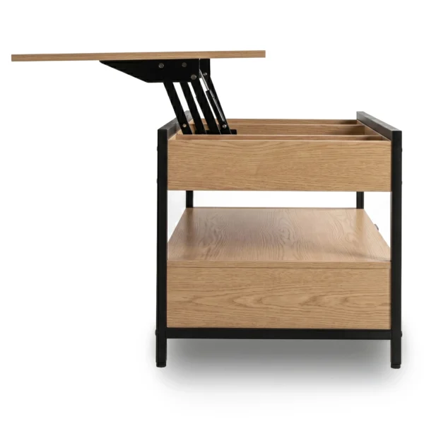 masa-canapea-extensibila-luca-100-cm-stejar-negru-7-1 Masă-canapea extensibilă LUCA 100 cm Stejar/Negru — Măsuțe de cafea