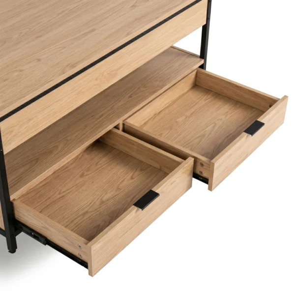 masa-canapea-extensibila-luca-100-cm-stejar-negru-8-1 Masă-canapea extensibilă LUCA 100 cm Stejar/Negru — Măsuțe de cafea