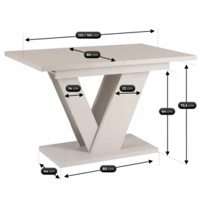 masa-clark-extensibila-120-160-cm-model-casmir-11-2 Masa CLARK extensibilă 120-160 cm, culoare cașmir — Mese