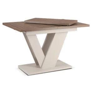 masa-clark-extensibila-120-160-cm-nuc-casmir-4 Masa CLARK extensibilă 120-160 cm, nuanțe de nuc/cașmir — Mese