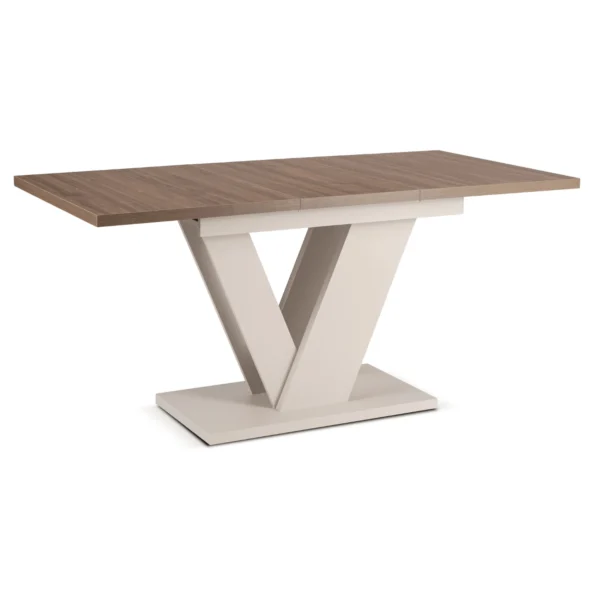 masa-clark-extensibila-120-160-cm-nuc-casmir-5 Masa CLARK extensibilă 120-160 cm, nuanțe de nuc/cașmir — Mese