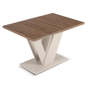 masa-clark-extensibila-120-160-cm-nuc-casmir-6-1 Masa CLARK extensibilă 120-160 cm, nuanțe de nuc/cașmir — Mese