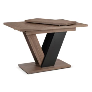 masa-clark-extensibila-120-160-cm-nuc-negru-4 Masa CLARK extensibilă 120-160 cm Nuc/Negru — Mese