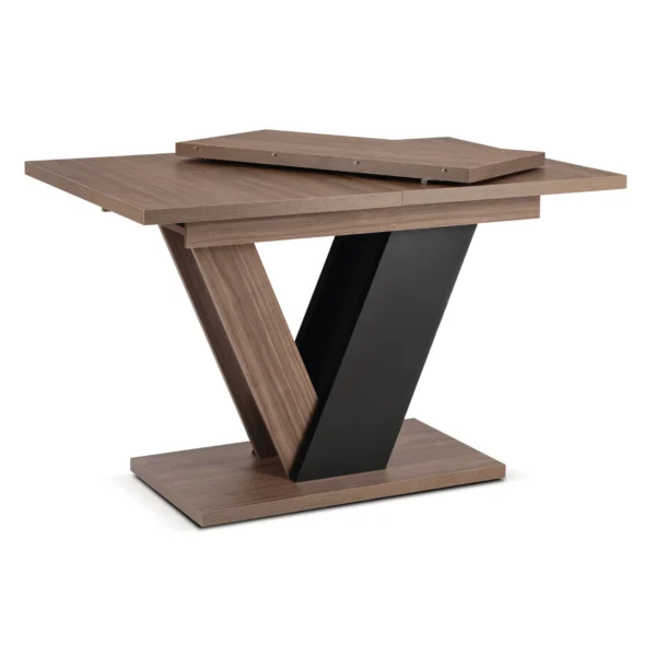 masa-clark-extensibila-120-160-cm-nuc-negru-4 Masa CLARK extensibilă 120-160 cm Nuc/Negru — Mese