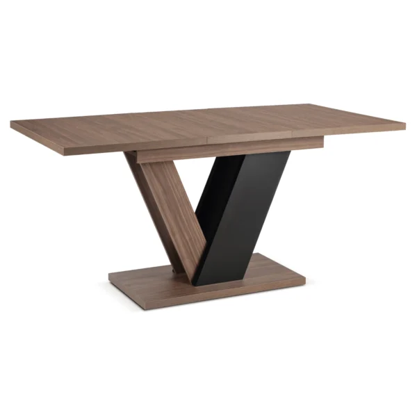 masa-clark-extensibila-120-160-cm-nuc-negru-5 Masa CLARK extensibilă 120-160 cm Nuc/Negru — Mese