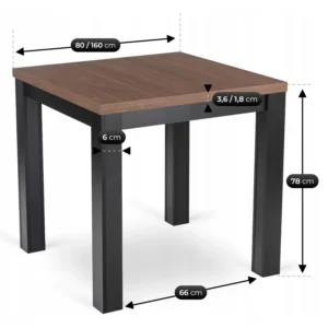 masa-extensibila-max-80-160-cm-nuc-nicea-negru-8-1 Masă extensibilă MAX 80-160 cm, nuc Nicea/negru — Mese