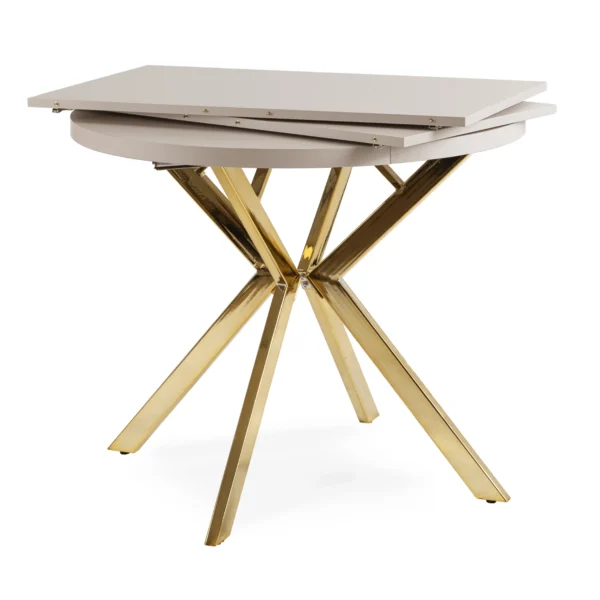 masa-lukas-extensibila-100-250-cm-culoare-casmir-auriu-6 Masa LUKAS extensibilă 100-250 cm, culoare cașmir/auriu — Mese