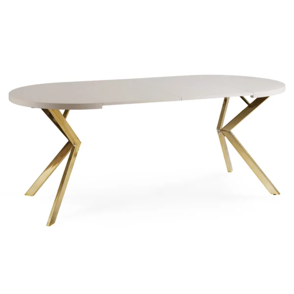 masa-lukas-extensibila-100-250-cm-culoare-casmir-auriu-8 Masa LUKAS extensibilă 100-250 cm, culoare cașmir/auriu — Mese