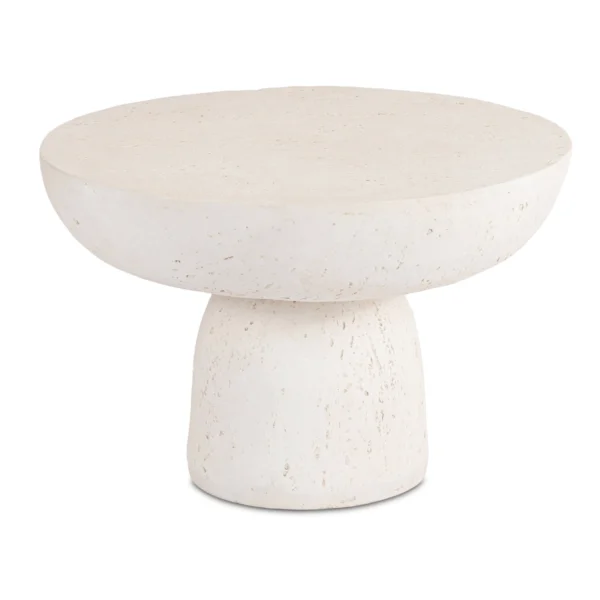Măsuță PLOT 65 cm Crem/Bej Modernă — Măsuțe rotunde