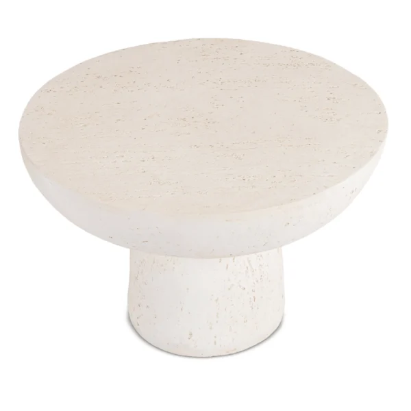 Măsuță PLOT 65 cm Crem/Bej Modernă — Măsuțe rotunde