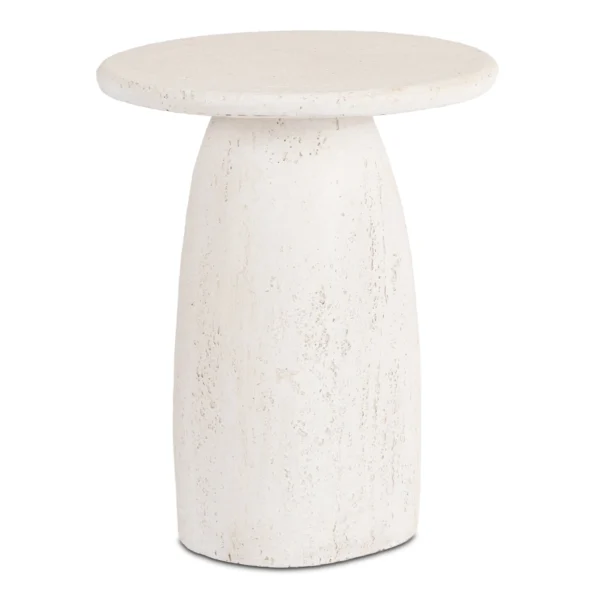 Măsuță REES 49 cm Crem/Bej Modernă — Măsuțe rotunde