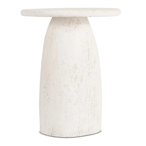 Măsuță REES 49 cm Crem/Bej Modernă — Măsuțe rotunde